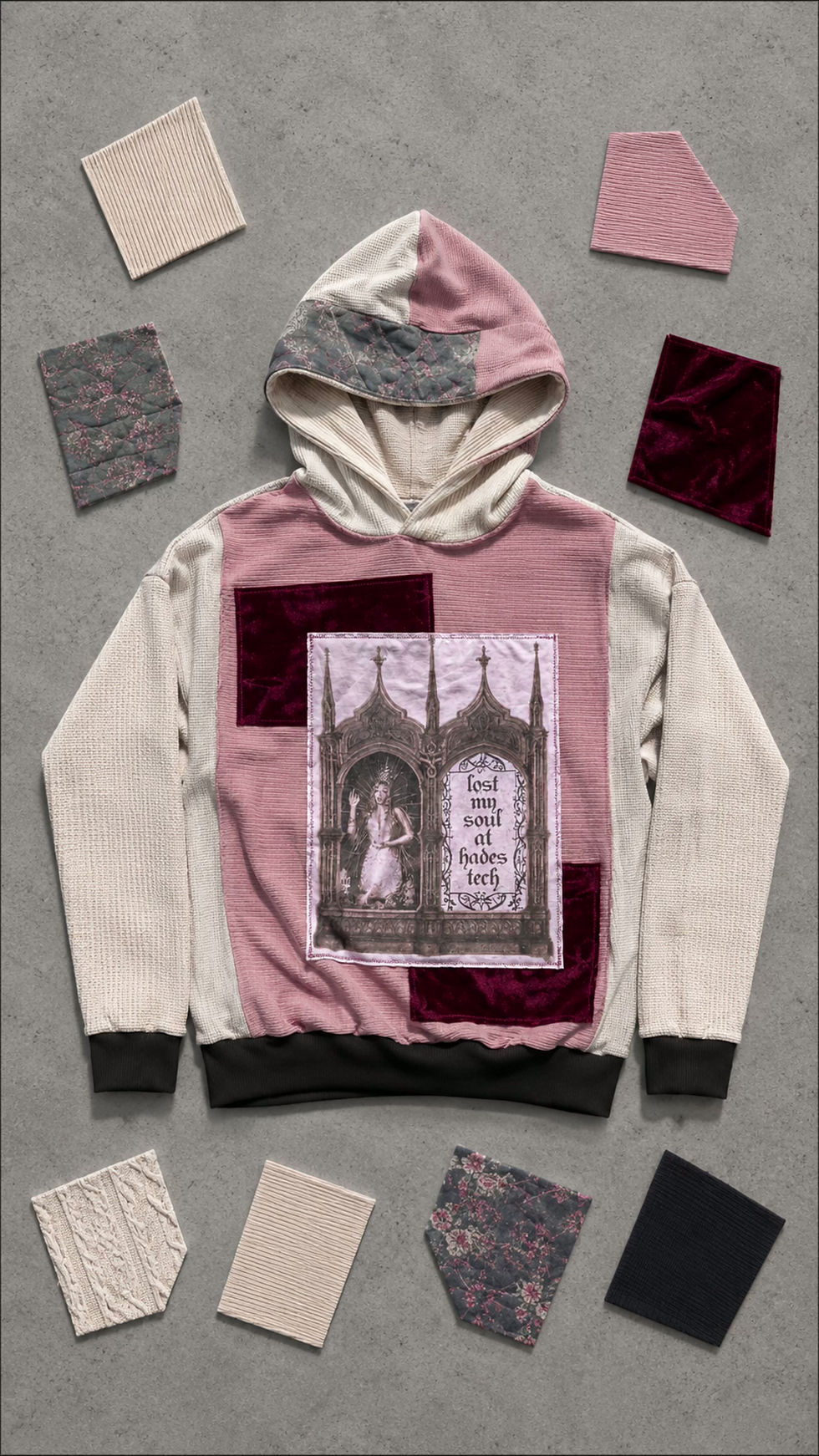 Thumbnail: Melanie Martinez Cottage Core Hoodie – Upcycled Streetwear | Fairy Festival Fit