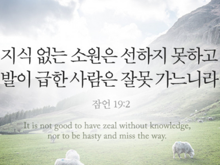잠언 19장-20장, 1월12일 화요일