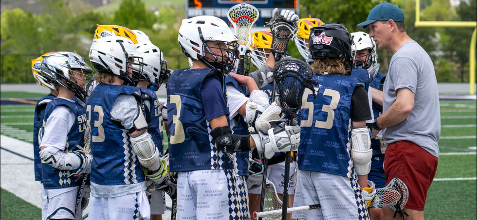 Boys at laxfest game at skyline high school