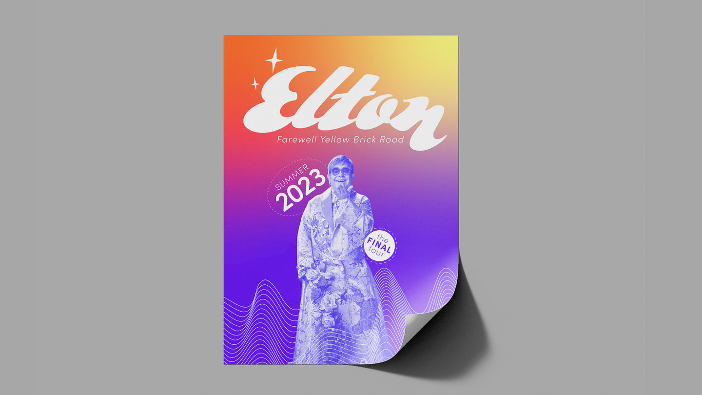 Elton John rebranded poster