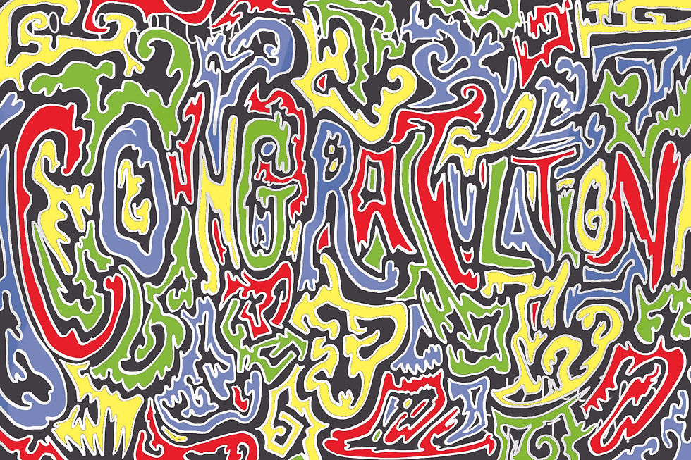 congratulation card design(front)