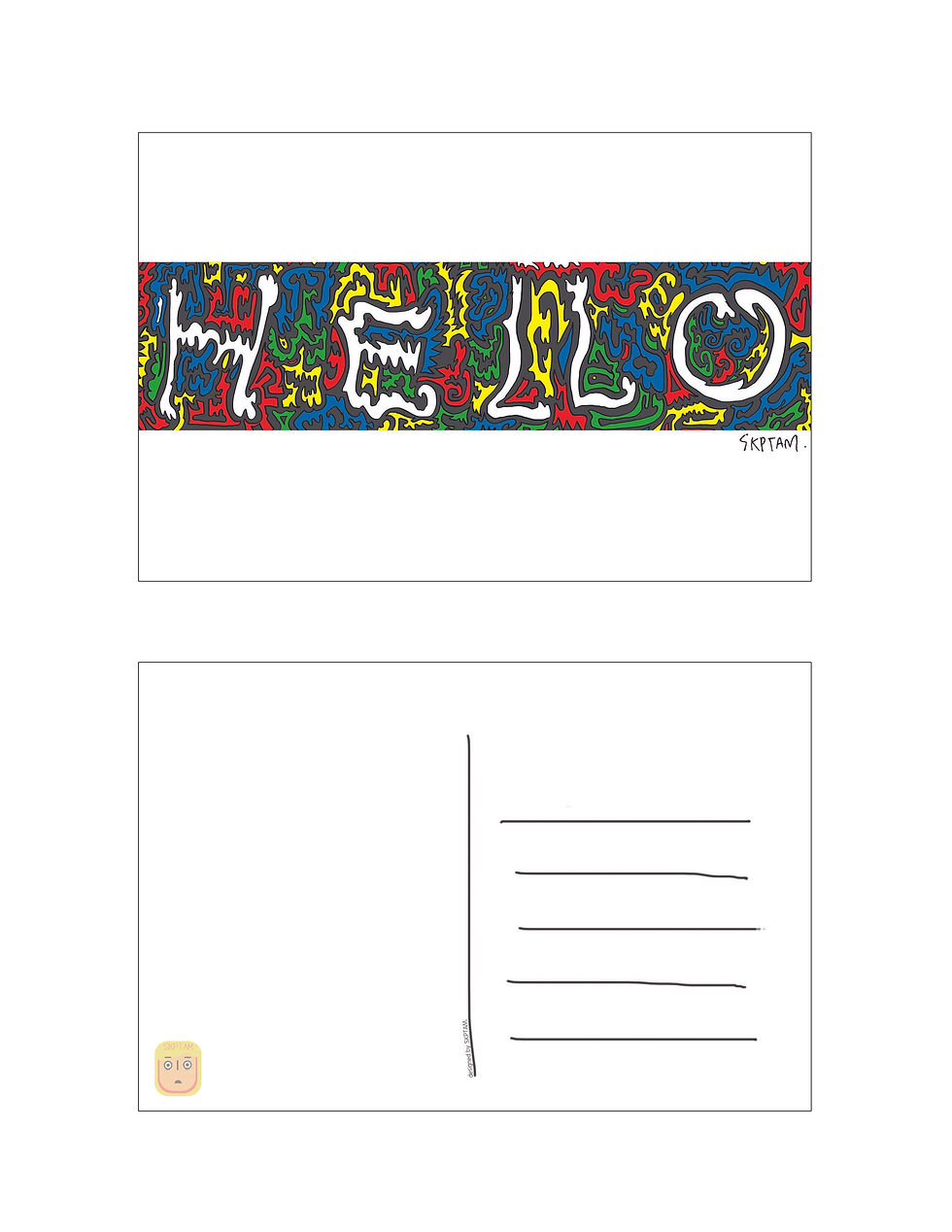 postcard design