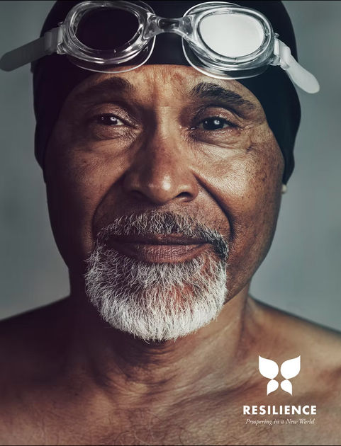 Senior man with goggles for Senior Care Authority