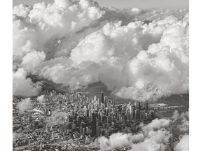 Chicago under clouds