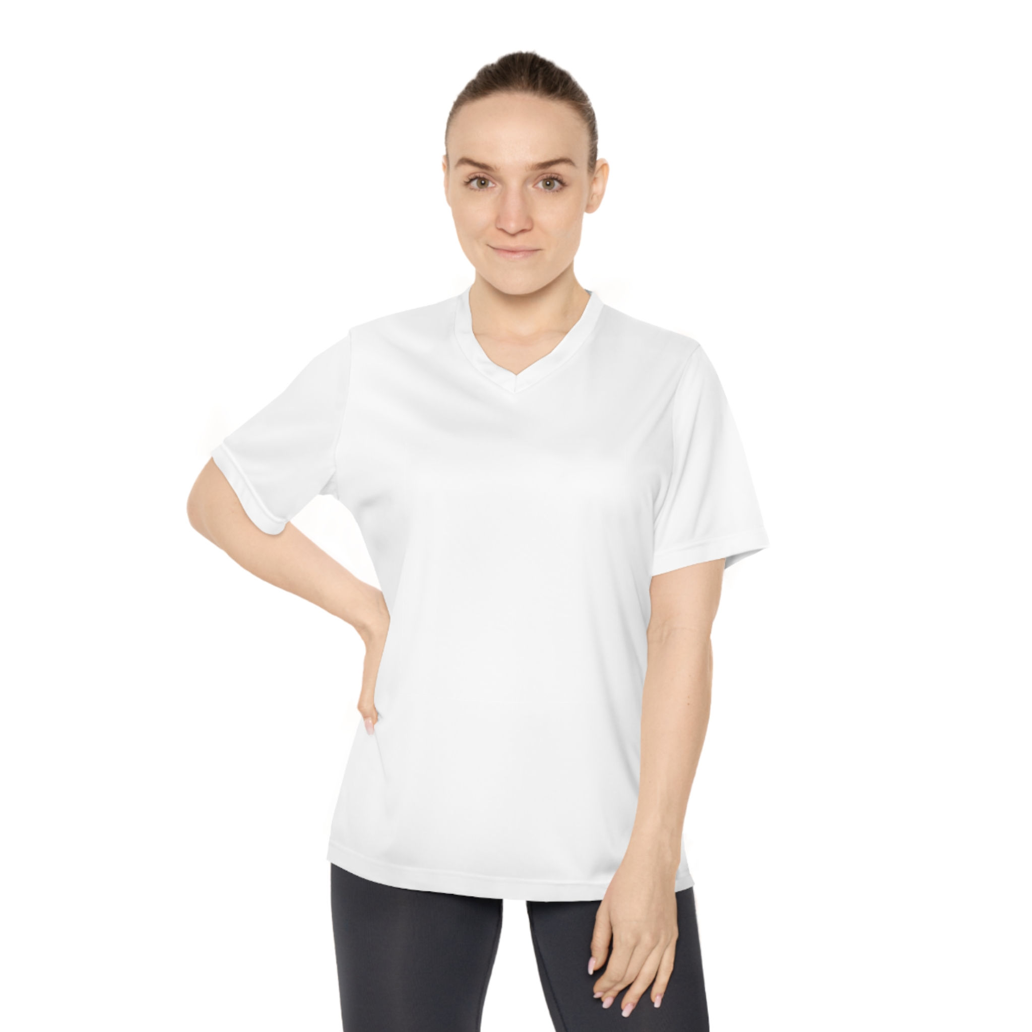 Women's Performance V-Neck T-Shirt – Activewear for Fitness Enthusiasts