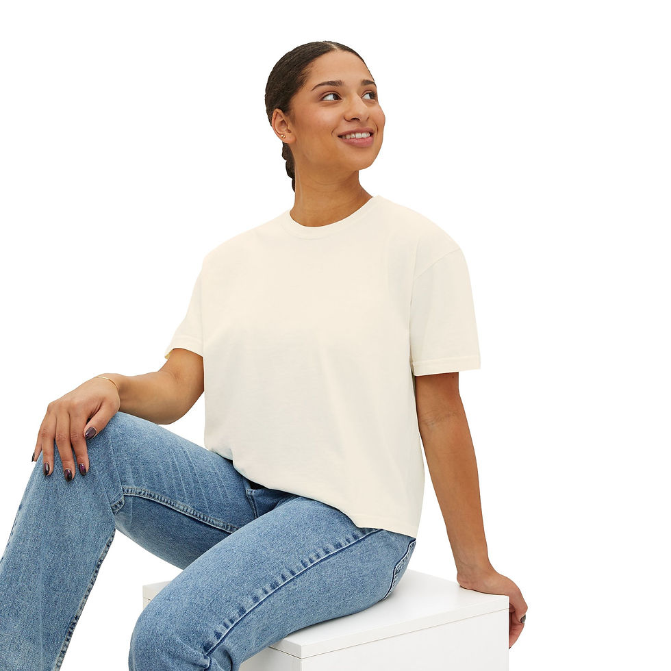 Thumbnail: Women's Boxy Tee - Comfortable and Stylish for Everyday Wear