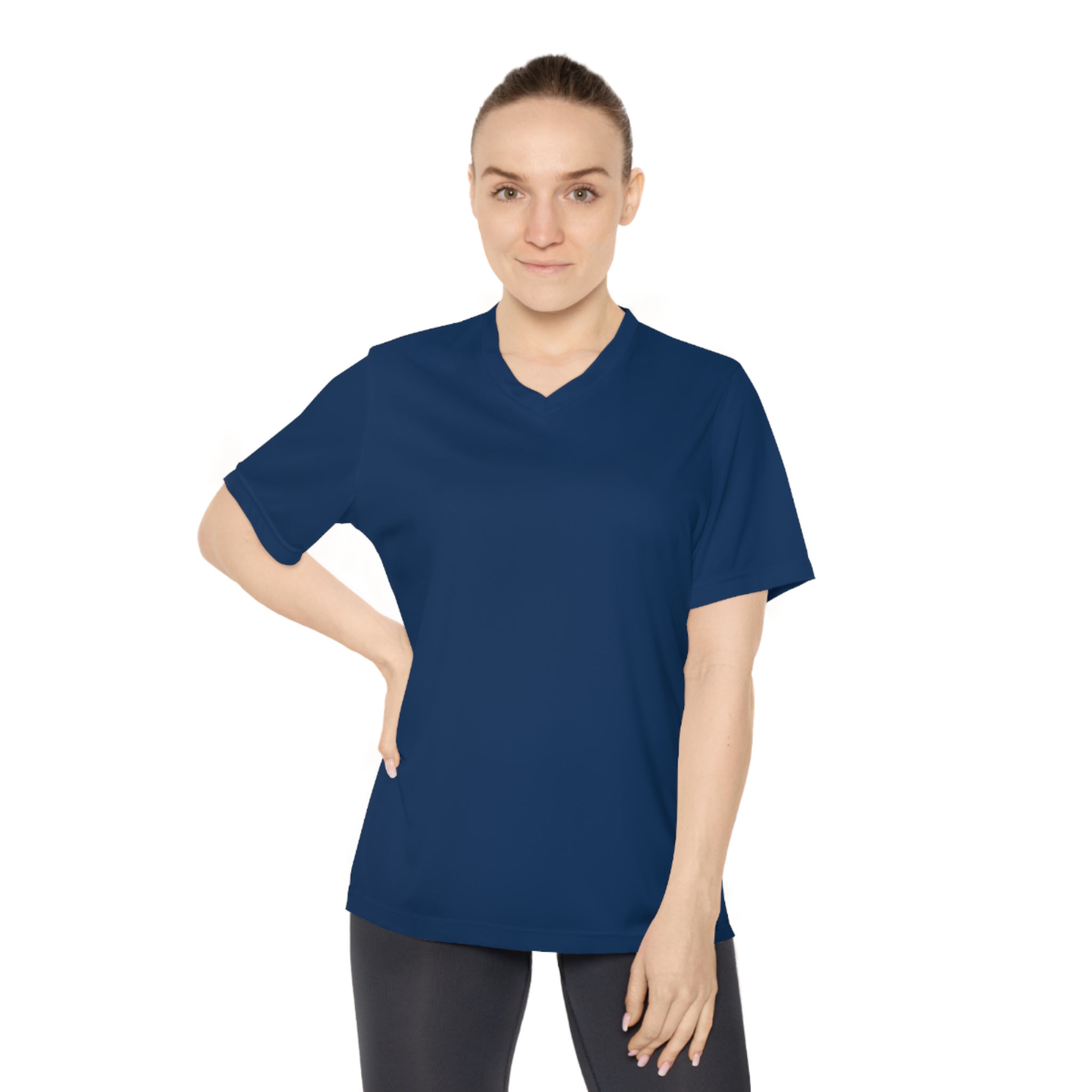 Women's Performance V-Neck T-Shirt – Activewear for Fitness Enthusiasts