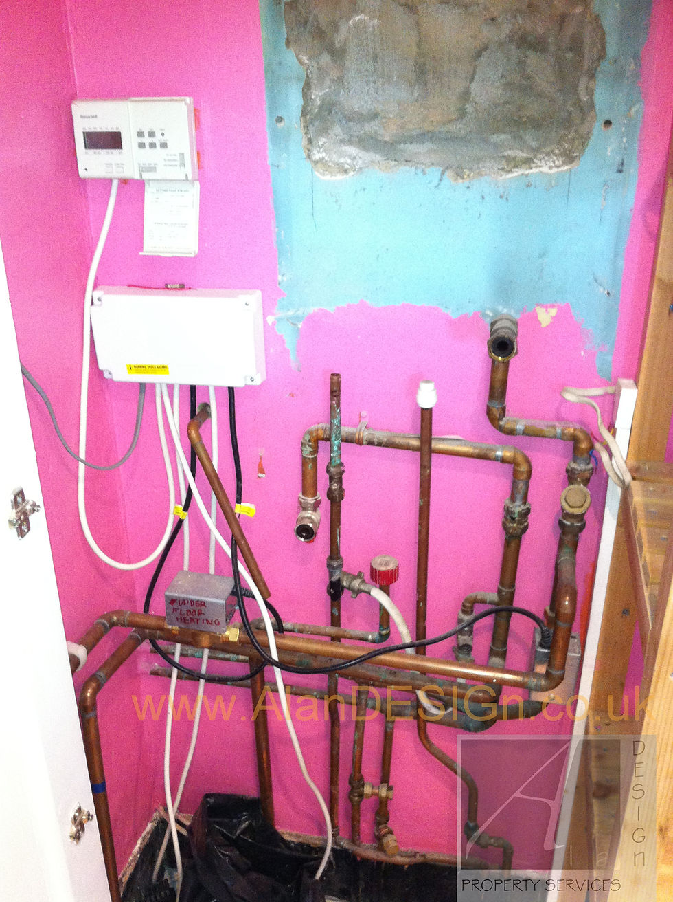 BEFORE Vaillant boiler connection