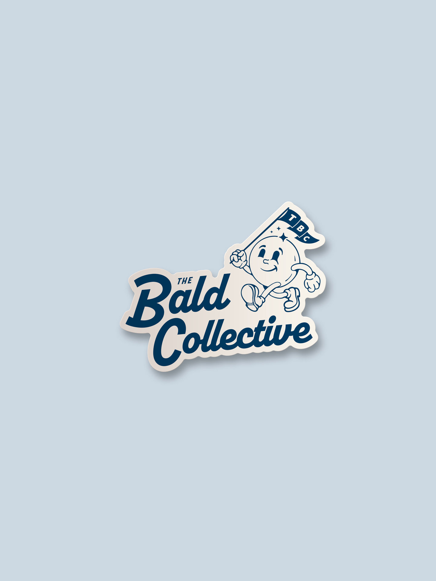 The Bald Collective Sticker Pack Combination Logo Sticker