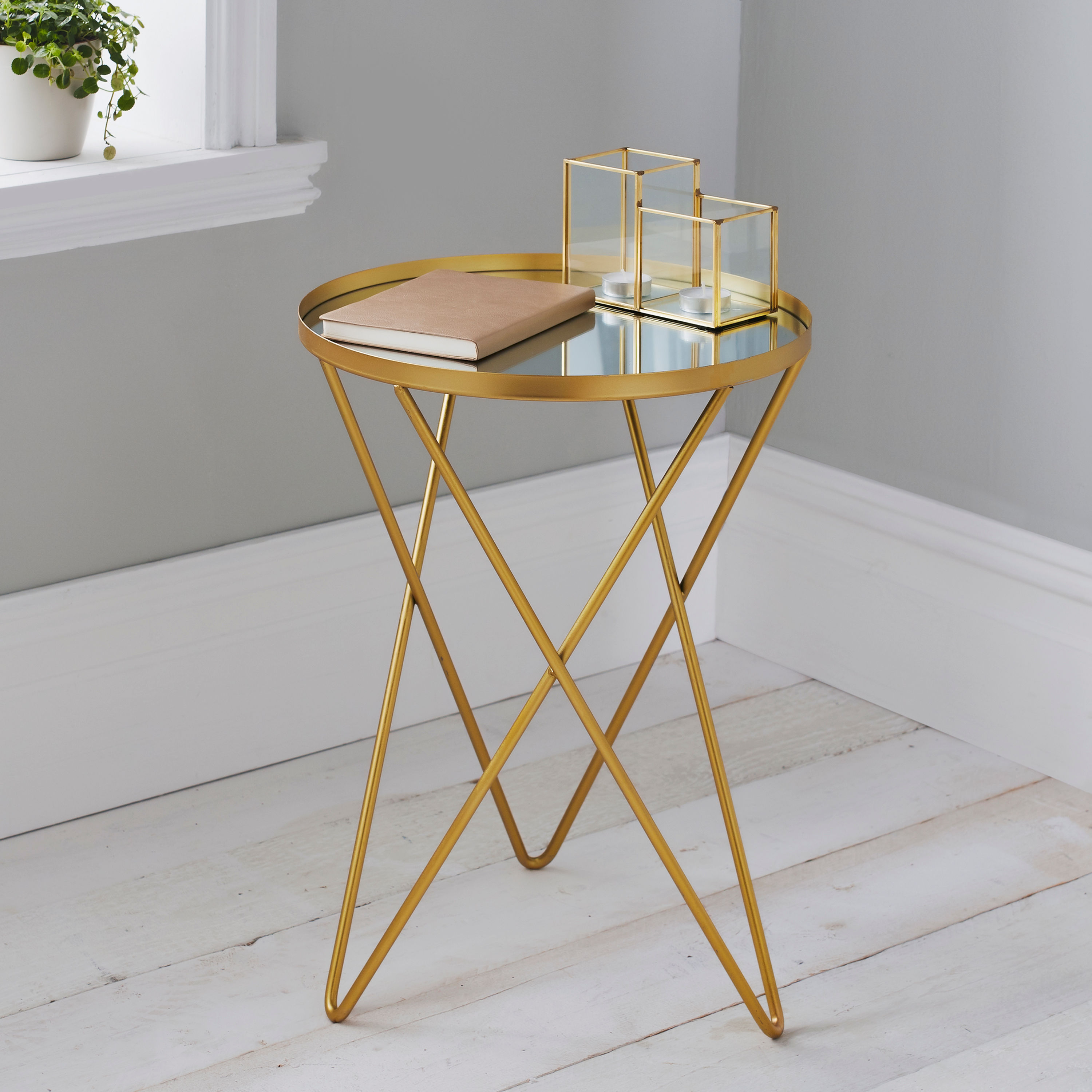 Gold Side Table