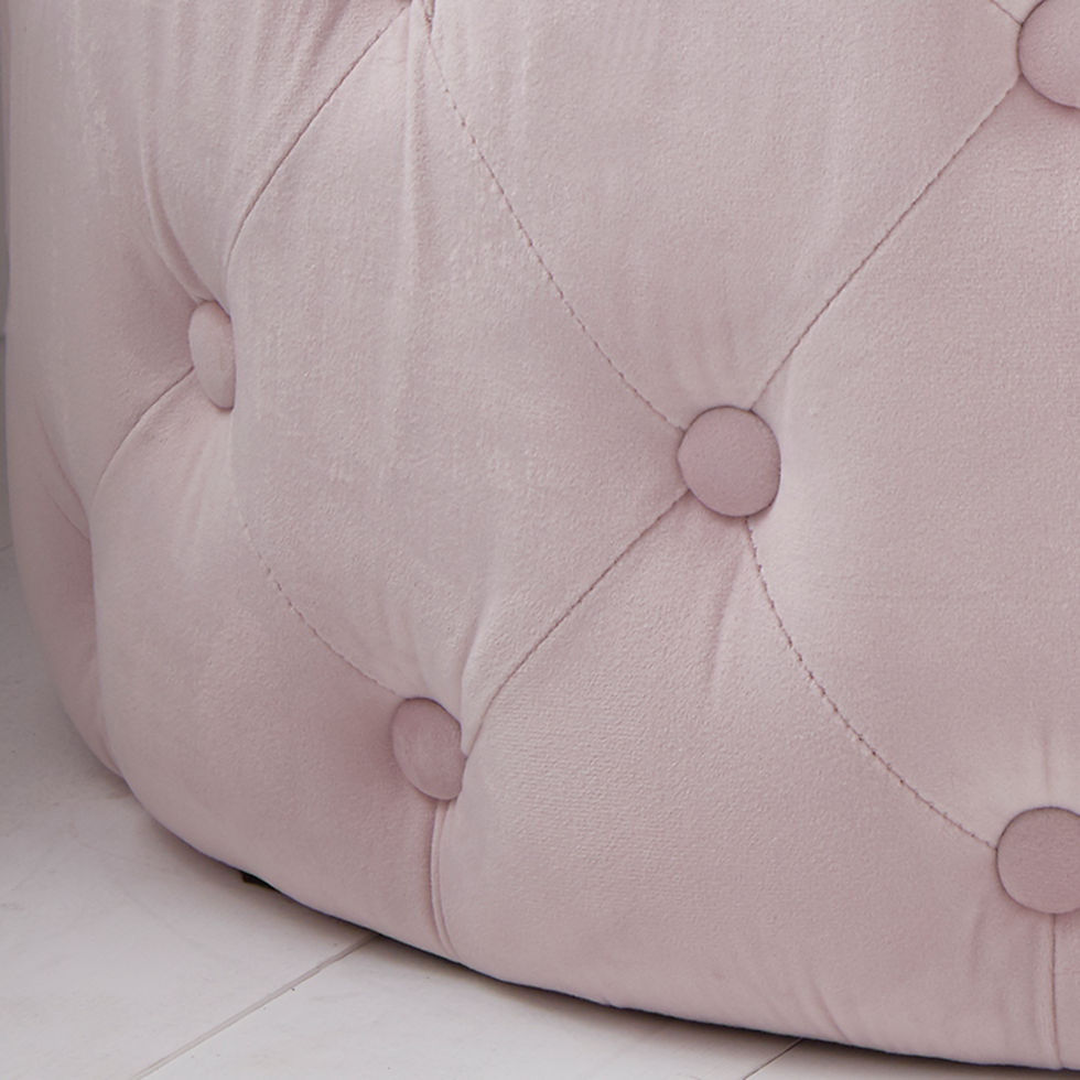 Thumbnail: Tufted Velvet Pouffe