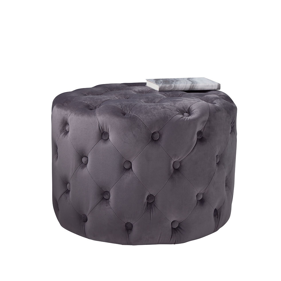 Thumbnail: Tufted Velvet Pouffe