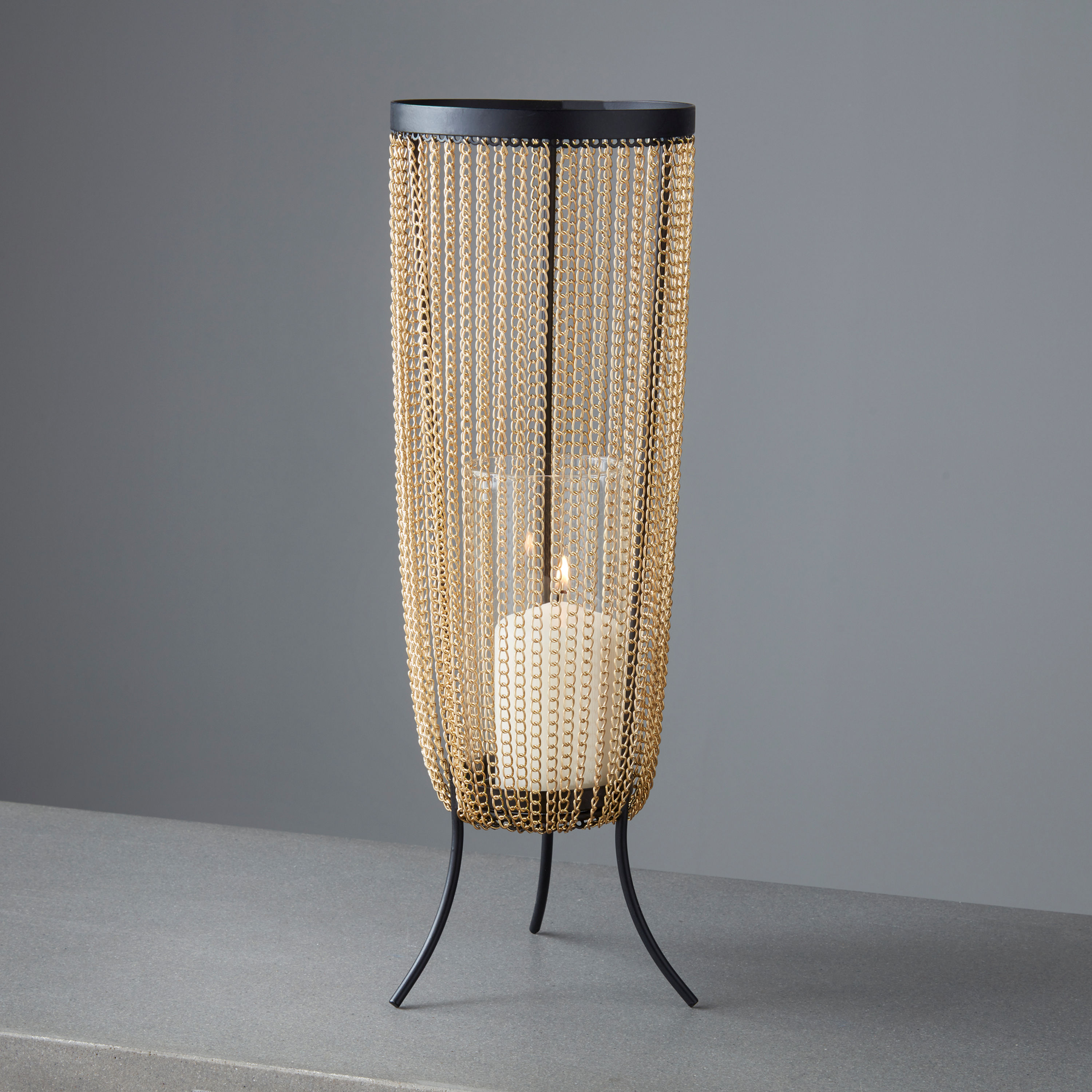 Cadena Gold Candle Holder Stand