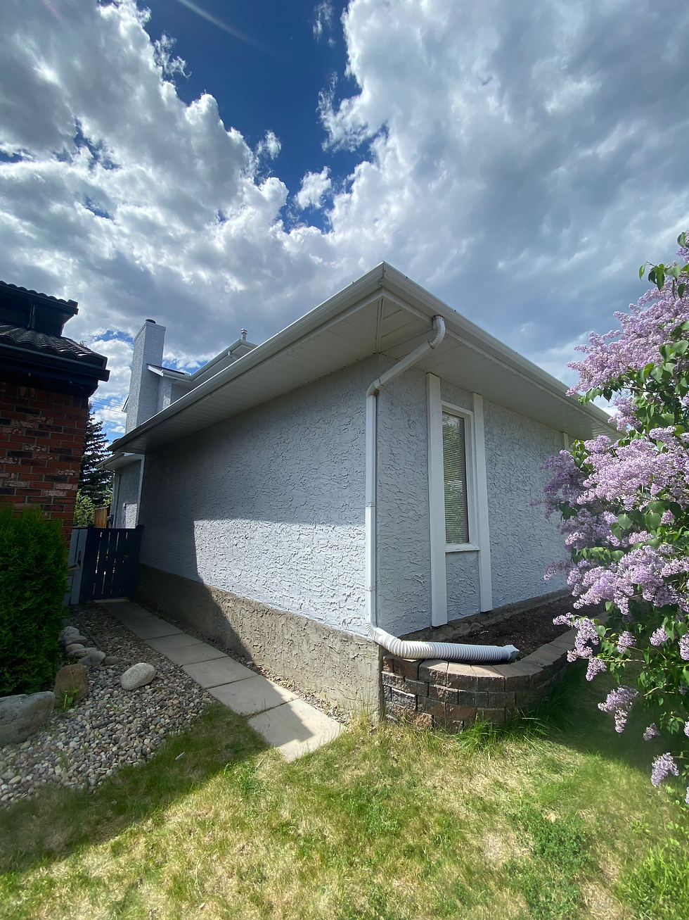 Residential stucco repair project completed in Calgary