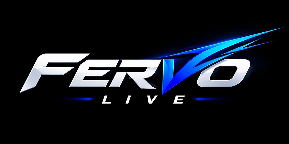 Fervo Live electric blue streaks background