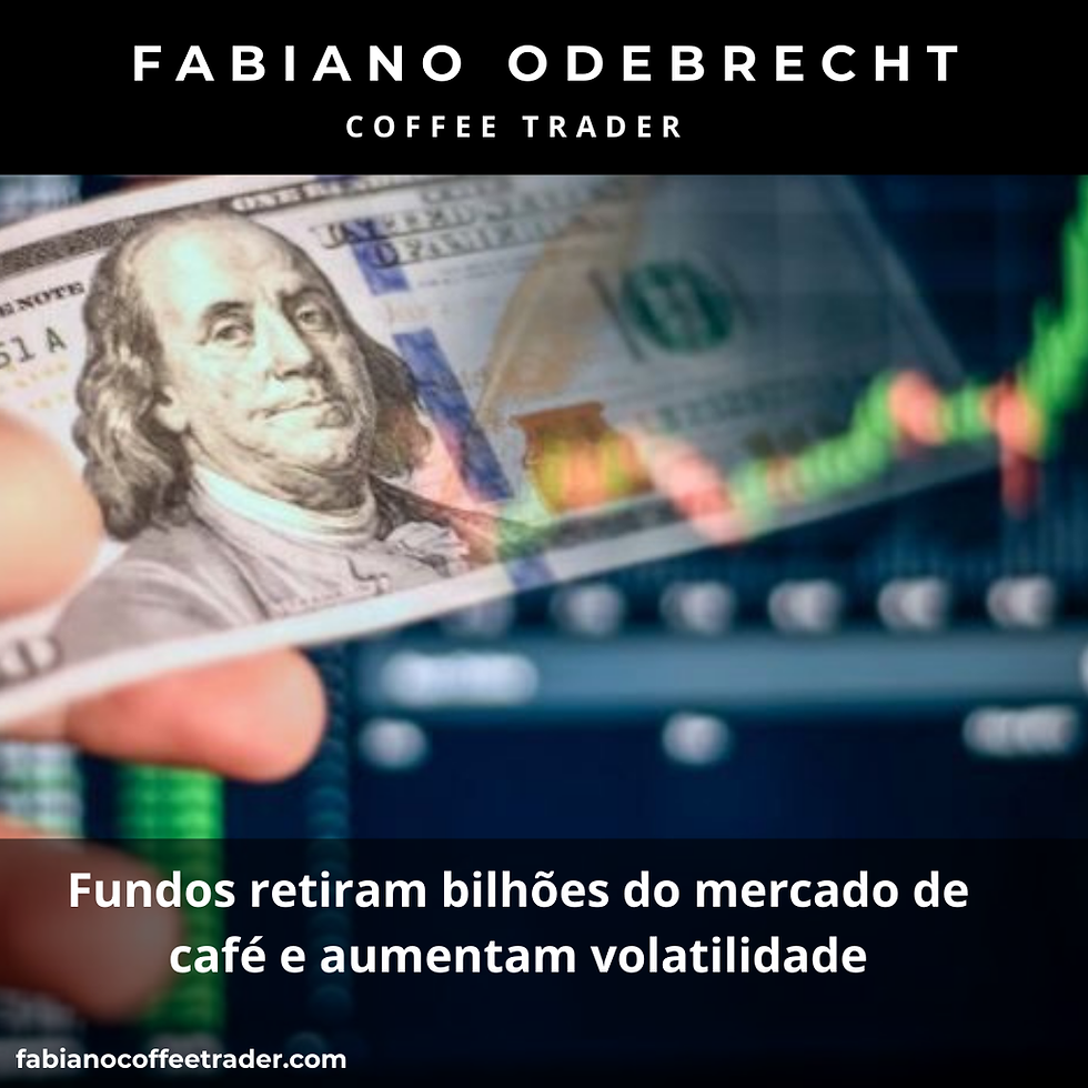 Fundos retiram bilhões do mercado de café e aumentam volatilidade