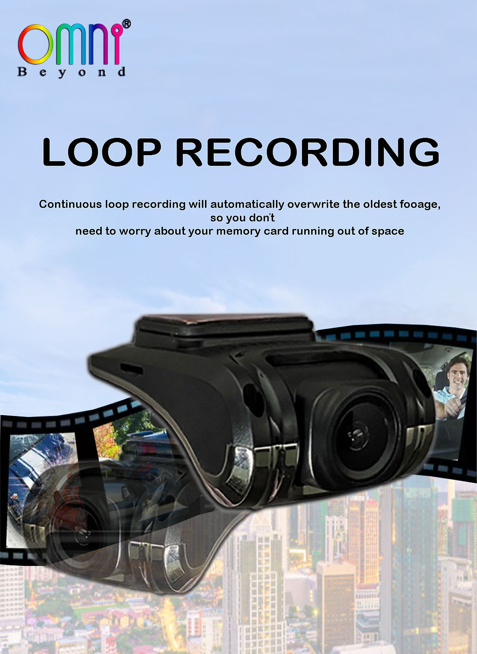 縮圖：[OMNI BEYOND] M-AF Car Dashcam Recorder Front 1080P HD
