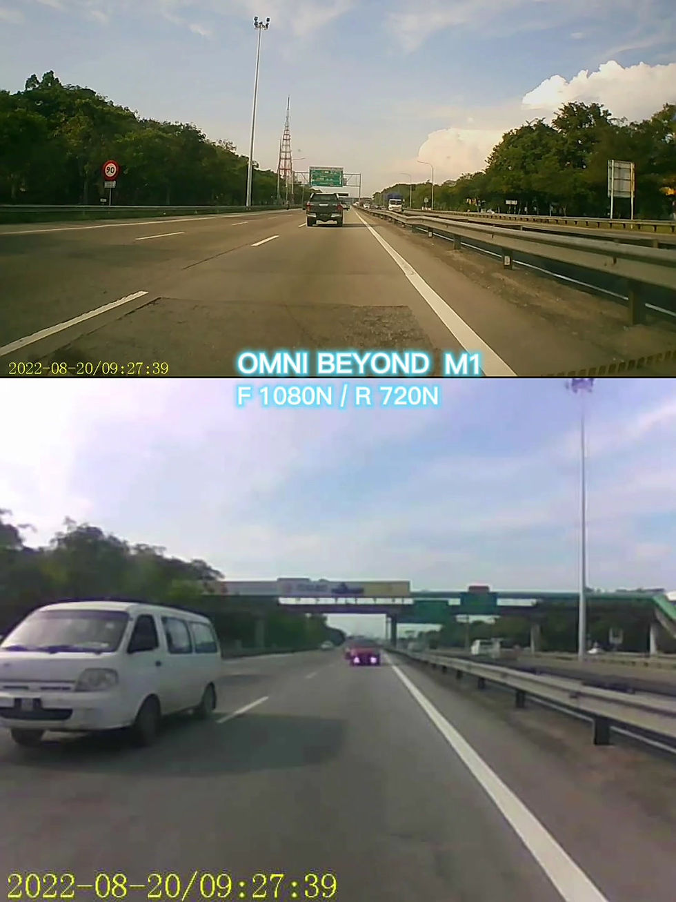 縮圖：[OMNI BEYOND] M1 Dashcam 1080P Car Recorder Night Vision Full HD Front Rear Smar