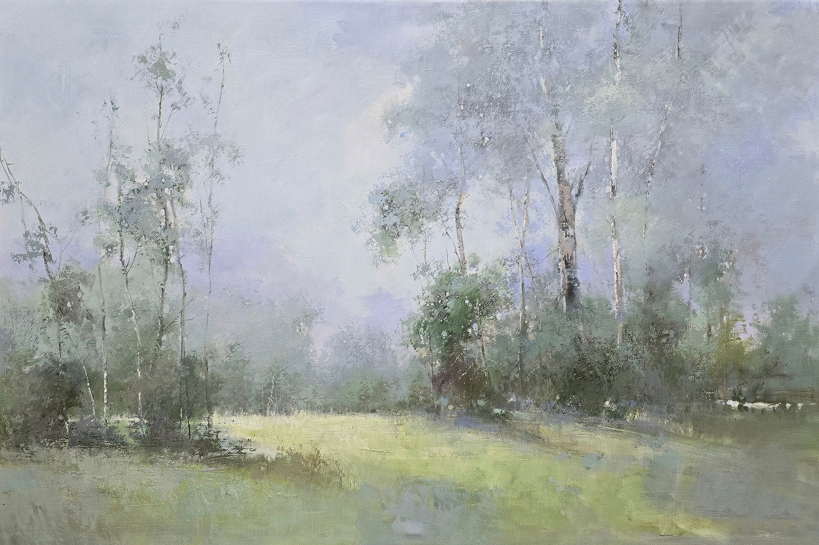 Large oil painting of landscape 40x60 - 924952