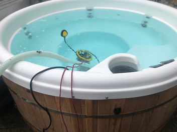 Regular Clients Hot Tub Being Emptied