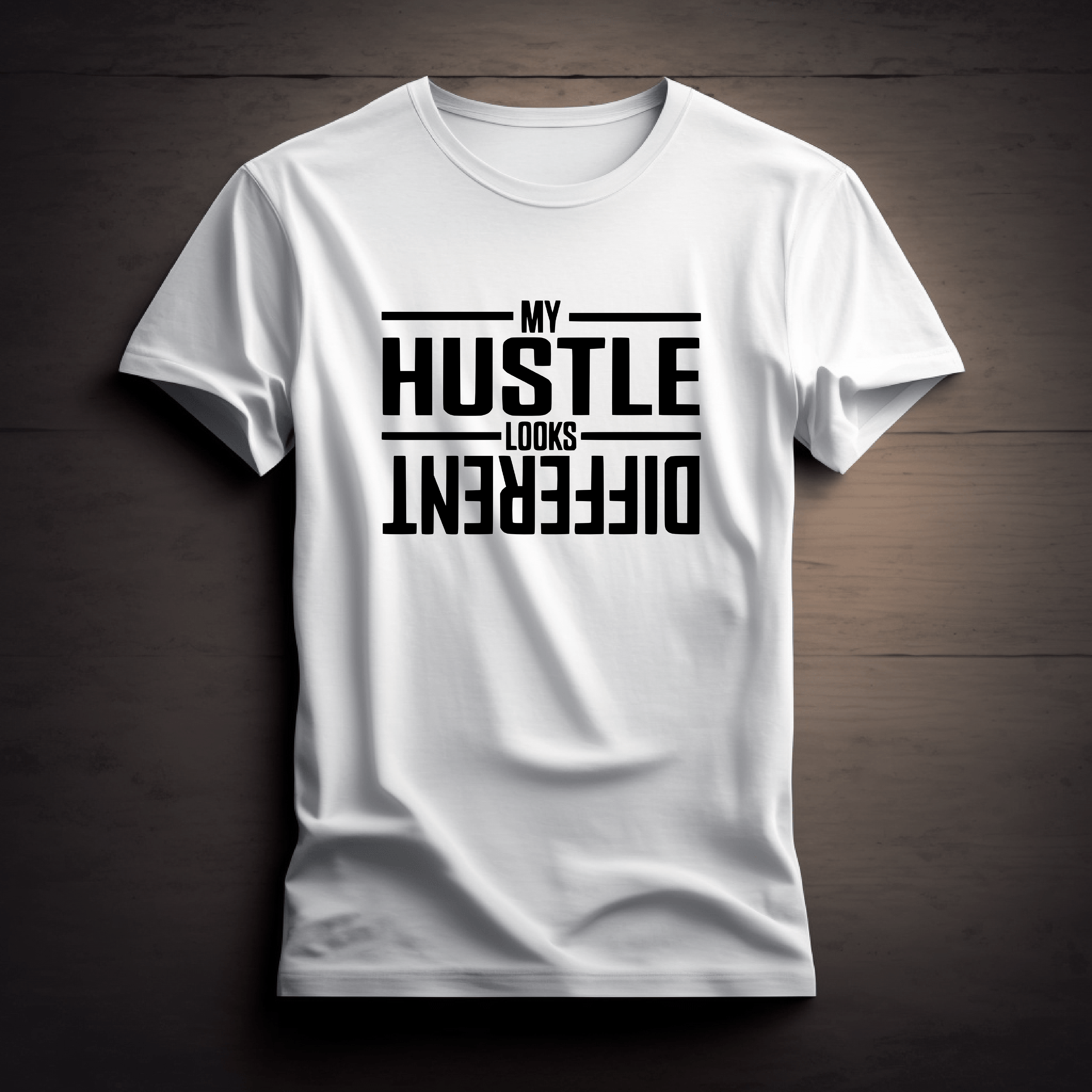 "Embrace Your Unique Hustle" TEE (White/Black)