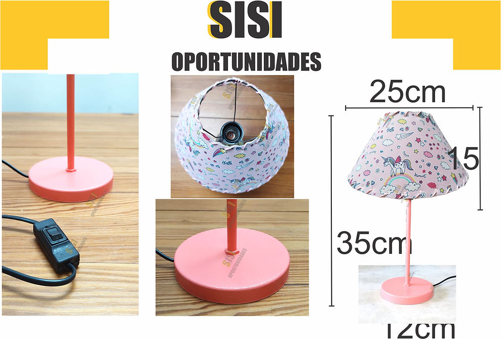 Miniatura: Velador Rosa (cónico)
