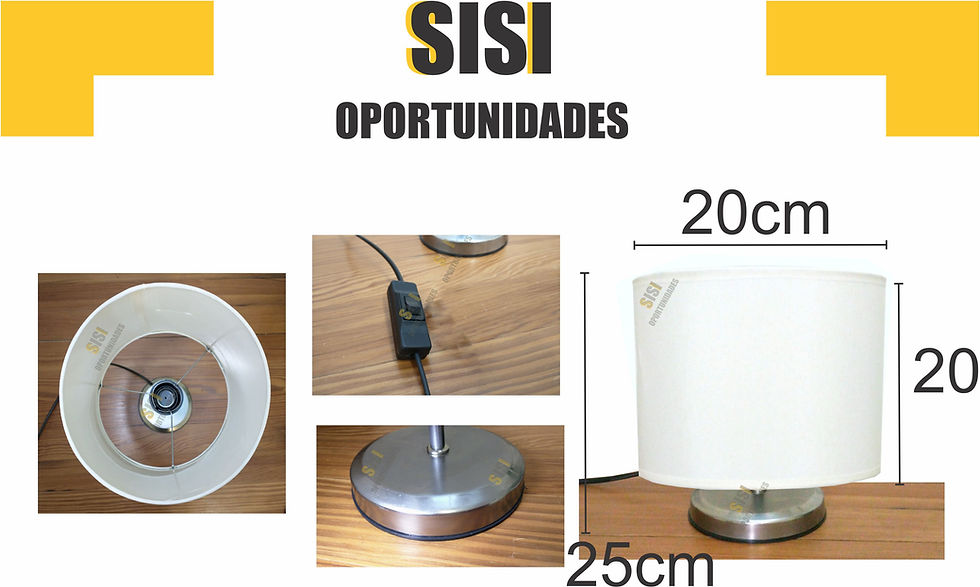 Miniatura: Velador de metal petiso (cilíndrico)