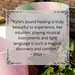 Kylie Wilson, sound healer