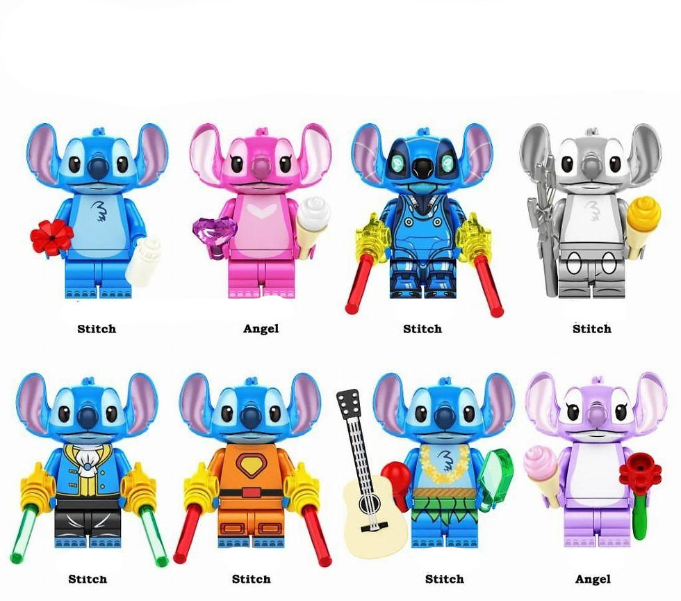 Lilo and Stitch set of 8 minifigures - Style 1