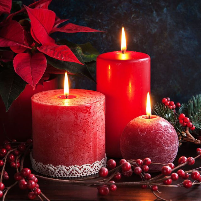 smell a beautifully scented candle