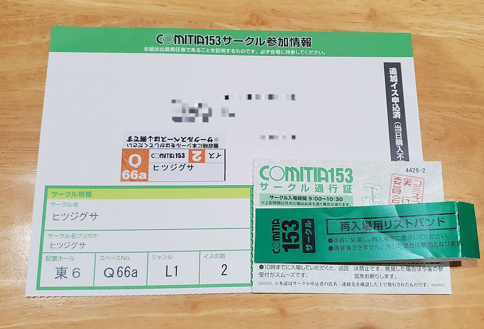 テーブルに貼ってあったシールと、再入場用リストバンドもまた記念に持って帰ってきた