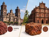 Hay similitudes entre el Tezontle mexicano y la laterita india en zonas