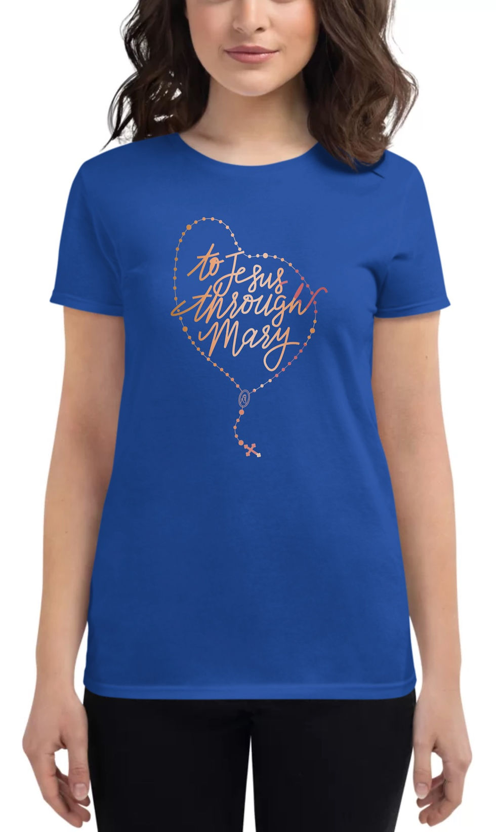 Thumbnail: To Jesus through Mary Maple Tee