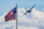 C130 airplane American flag
