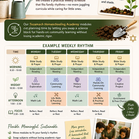 A Practical Weekly Homeschool Schedule That Fits Real Family Life