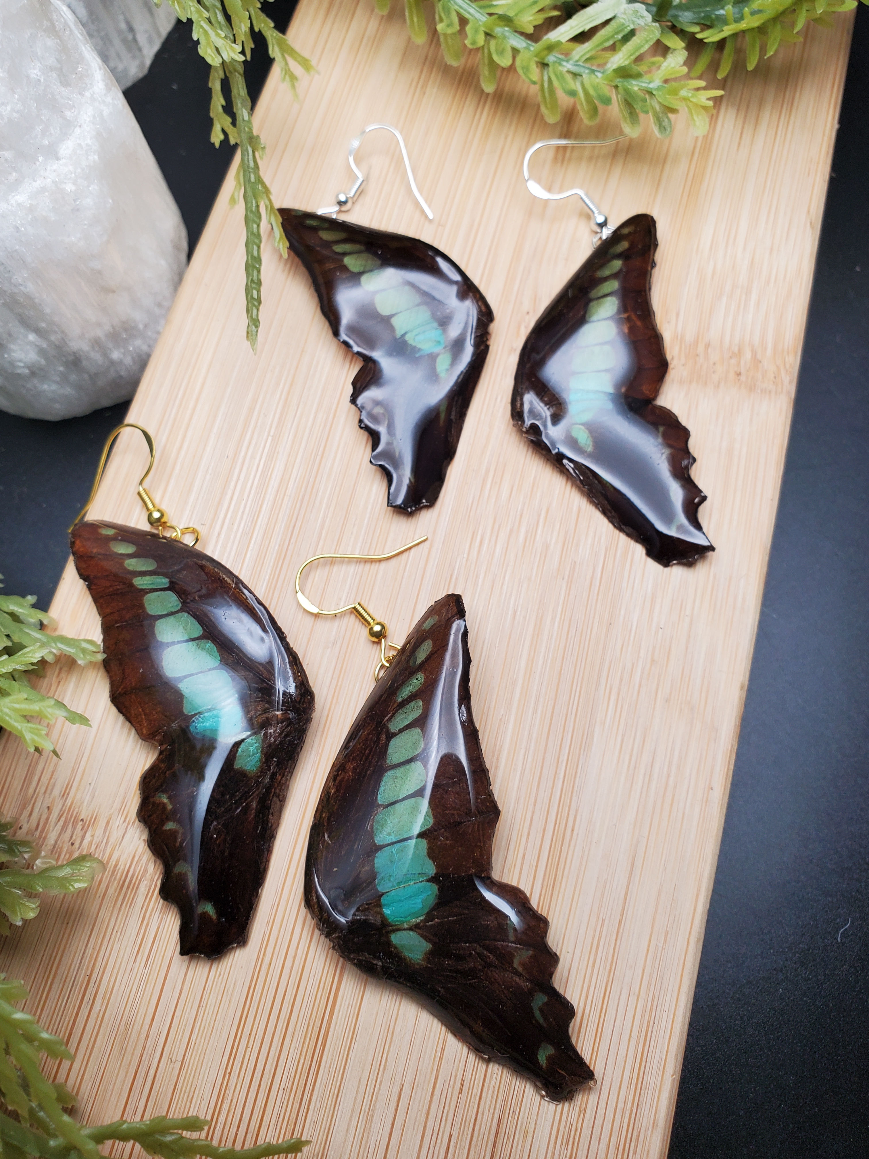 Double Bottleblue Earrings