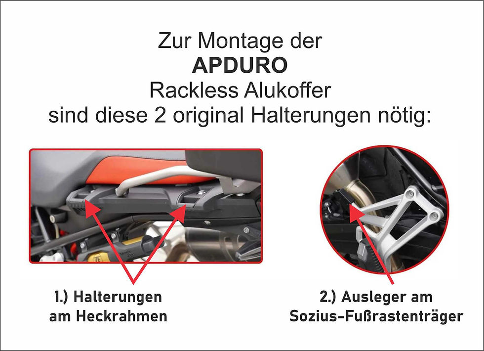 Miniaturbild: Rackless Koffer-Set  BMW für F 800/750/850 GS