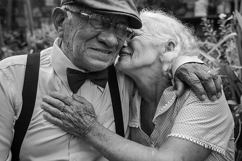 Altes liebendes Paar