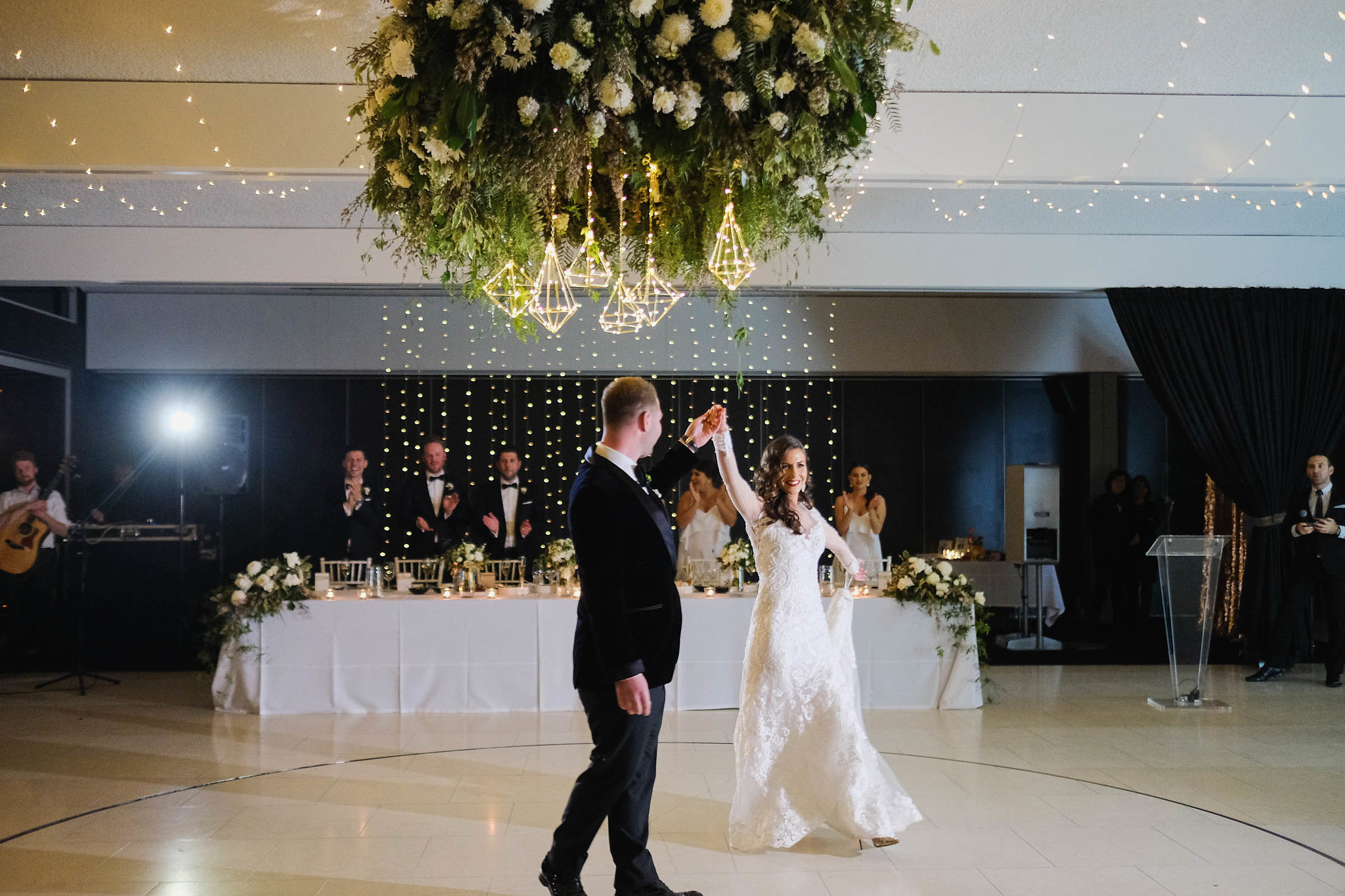 White & green wedding flowers
