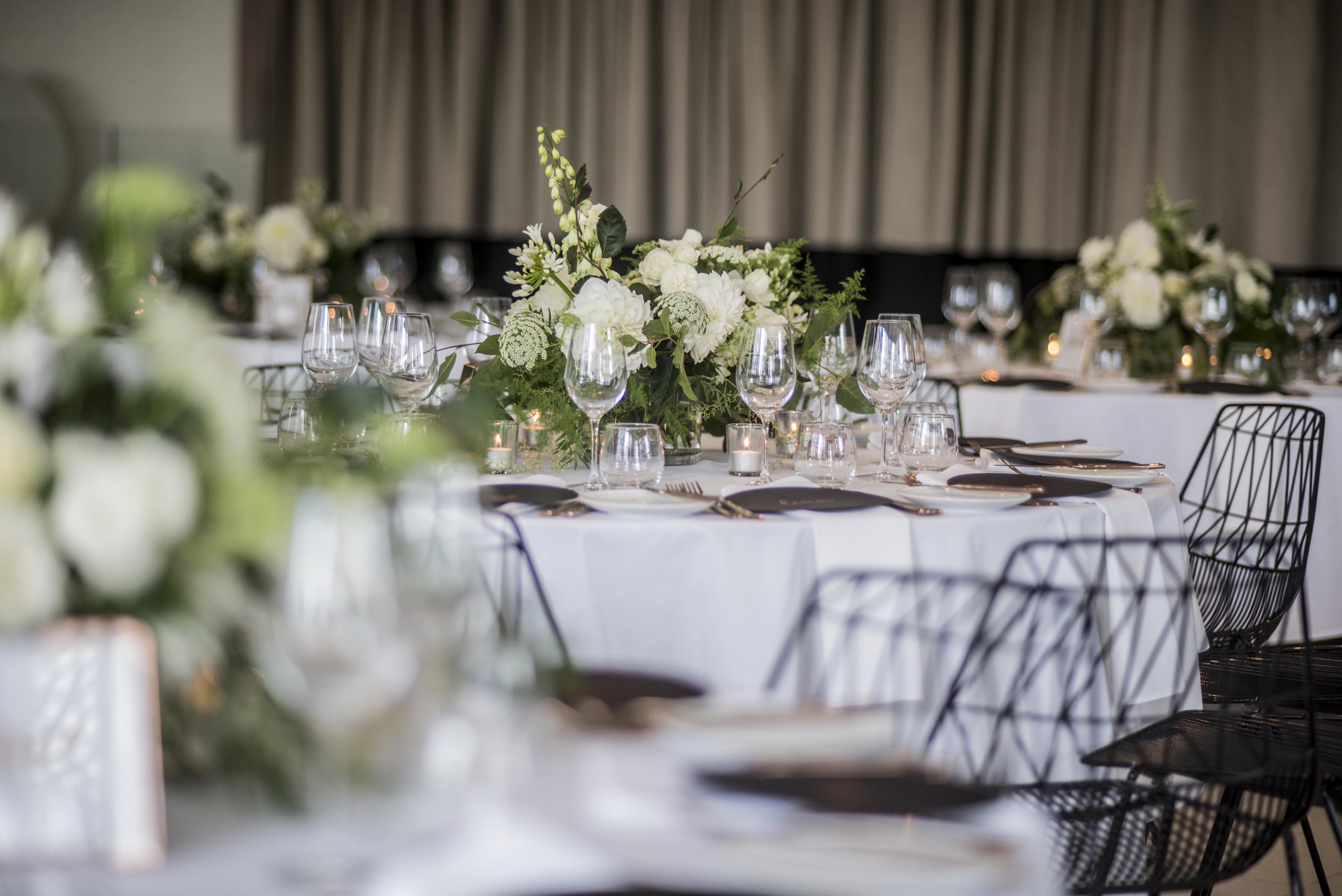 Wild garden centrepiece flower arrangements