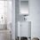 Thumbnail: Monte White 25" Corner Vanity with Medicine Cabinet