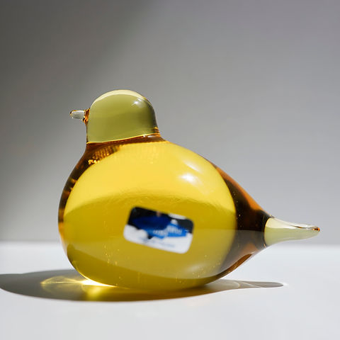 Snow bunting Oiva Toikka イッタラ バード | GlassBirds Online