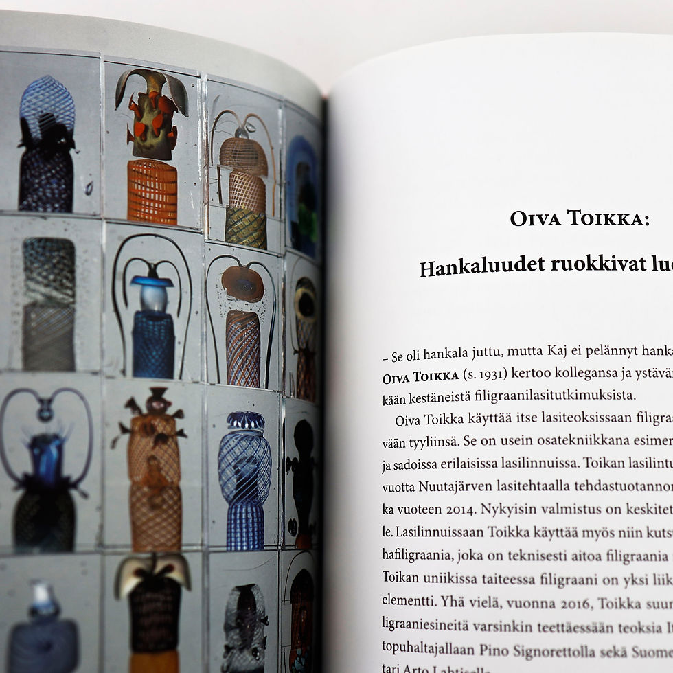 サムネイル： 洋書　KIEHTOVA KIERRE - FILIGRAANILASI SUOMESSA - MARJA-LEENA SALO