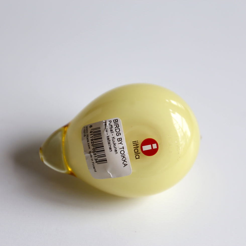 サムネイル： OivaToikka Puffballイエロー　トイッカ　バード　イッタラ　オイバトイッカ