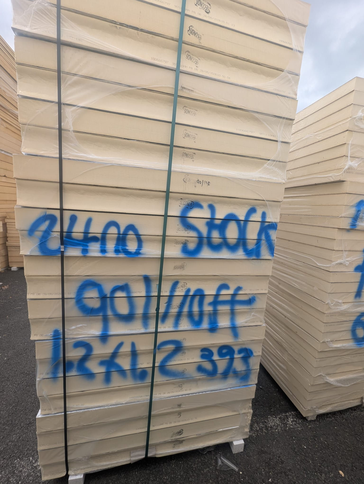 PALLET 393- 24no, 90/110mm, Taper, Foil, 1.2 x 1.2m (S)