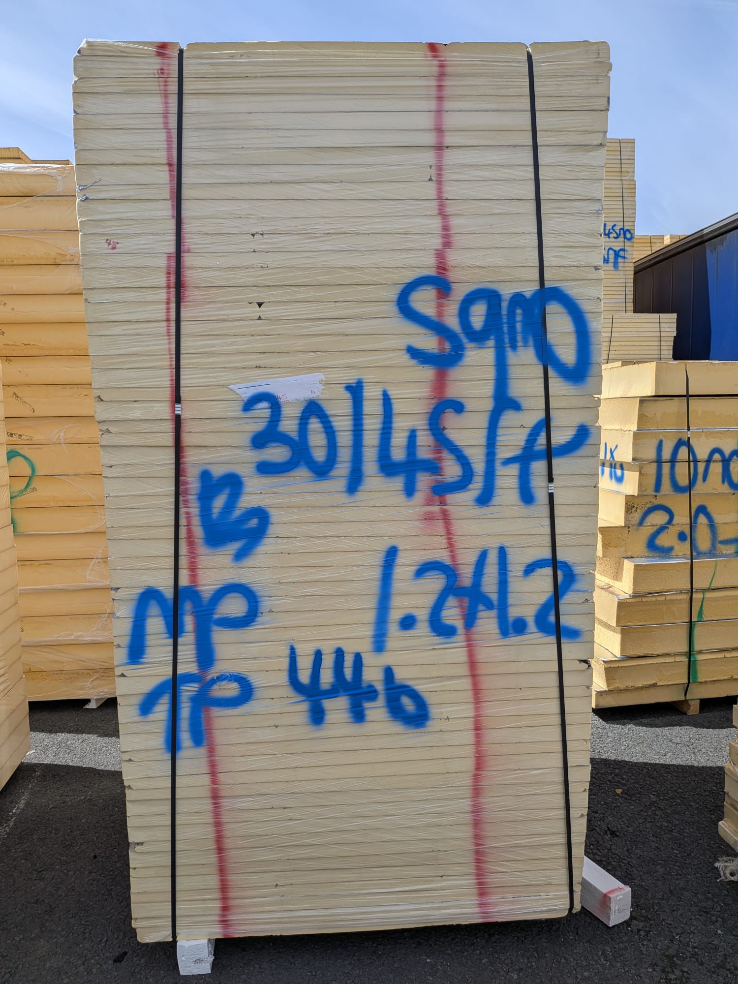 PALLET 446- 59no, 30/45mm, Foil, Taper, 1.2 x 1.2m (MP)
