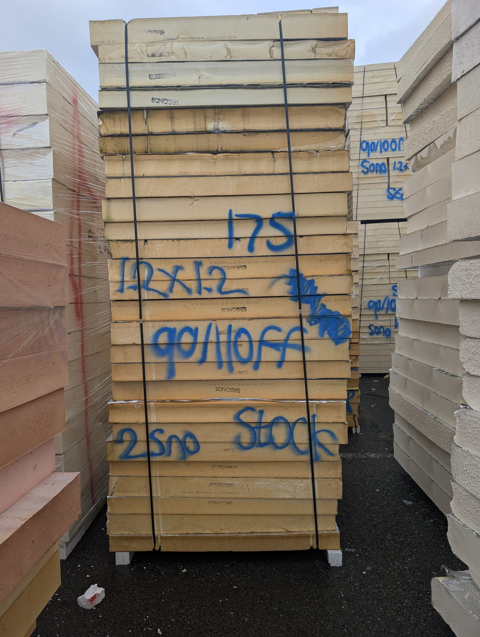PALLET 175- 25no, 90/110mm, Foil, 1.2 x 1.2m (S)
