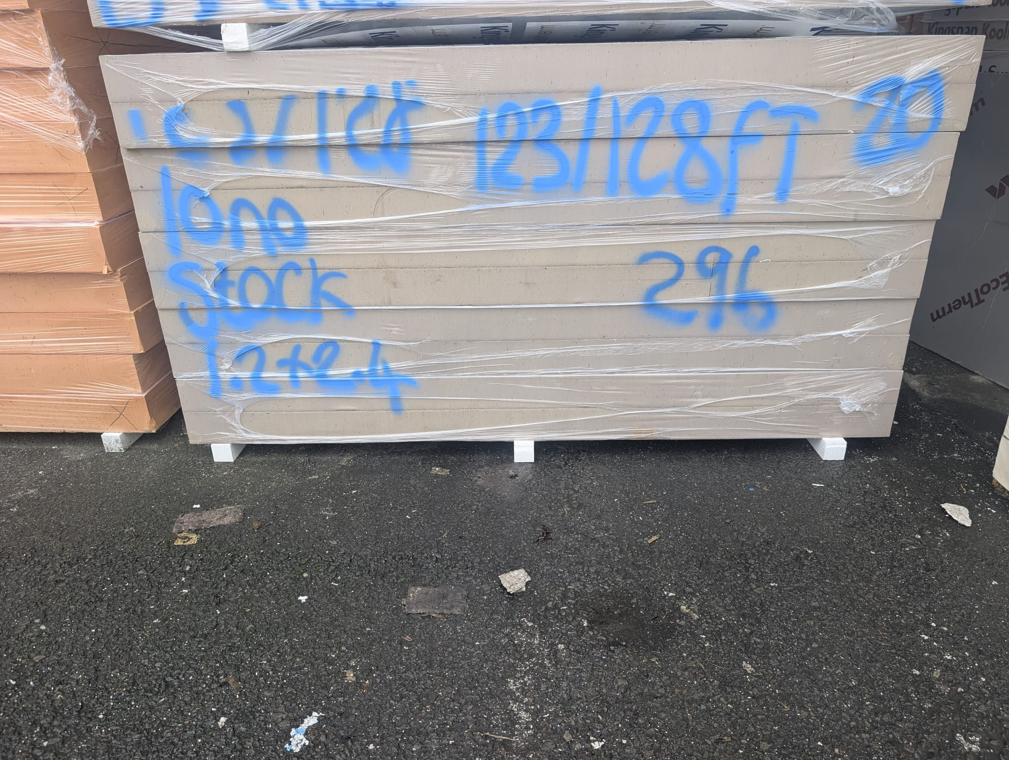 PALLET 296- 10no, 123/128mm, Foil/Tissue, 1.2 x 2.4, Kooltherm (S)