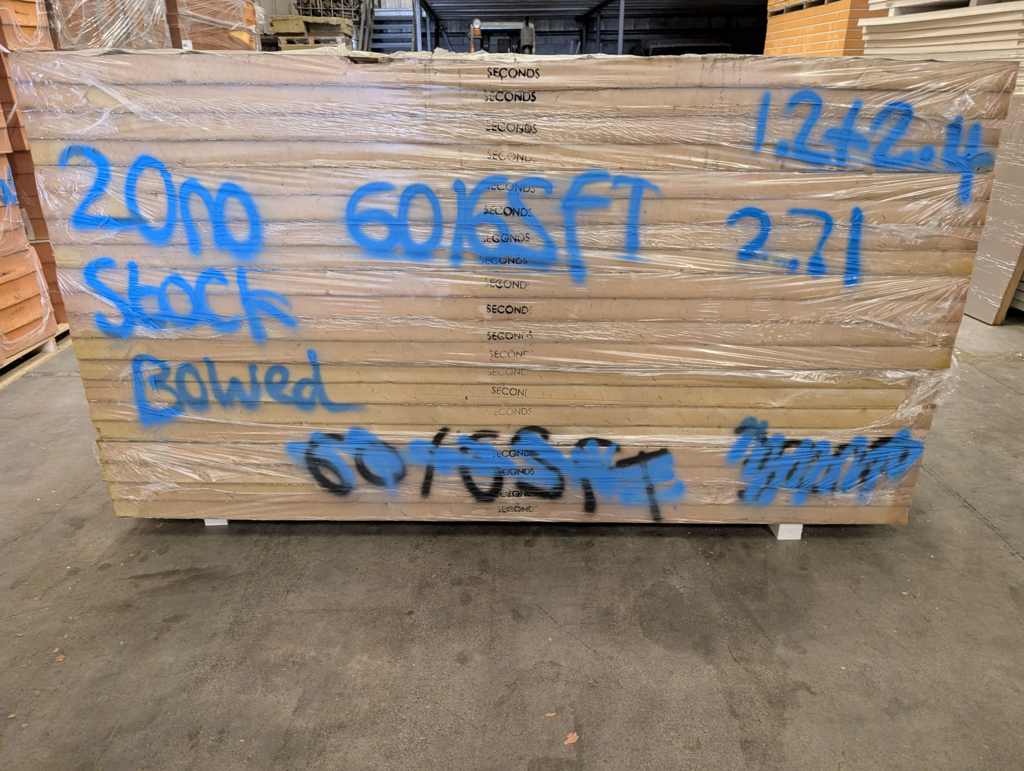 PALLET 271- 20no, 60/65mm, Kooltherm, Foil/Tissue, 1.2 x 2.4m, Bowed (S)