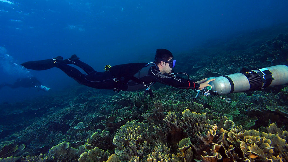 Sidemount in open water
